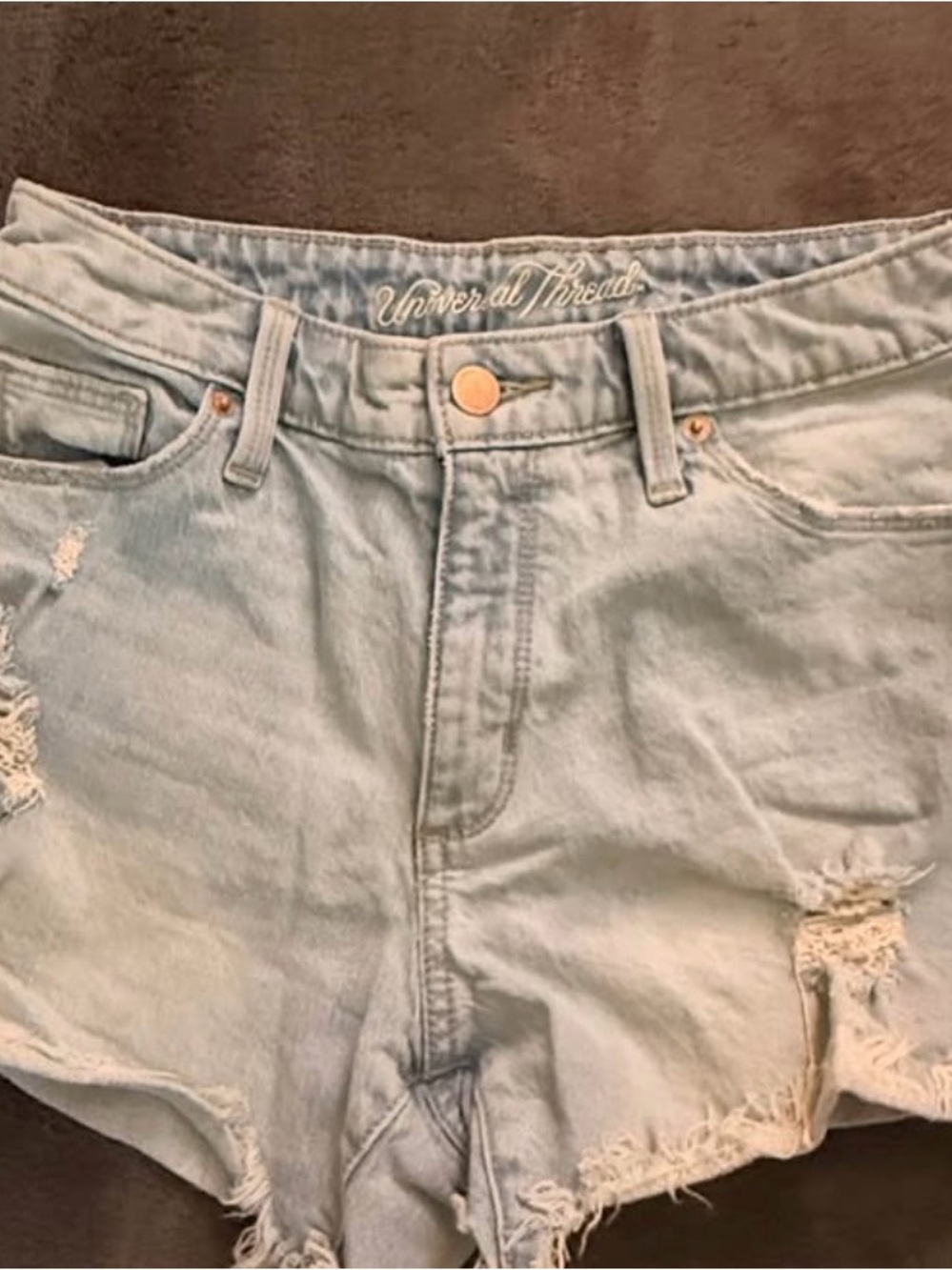 Universal Thread Light Blue Distressed Denim Cutoff Shorts
